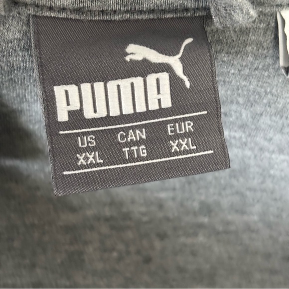 Puma Men's BMW Motorsport Hooded Sweat Jacket Gray Full Zip - Size XXL - Picture 12 of 16